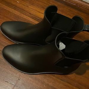 Black ankle boots
